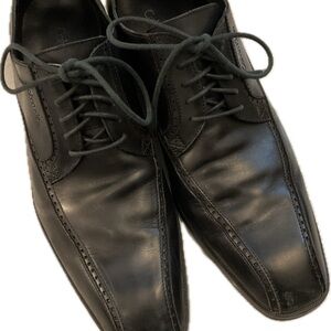 Calvin Klein Black Leather Oxfords